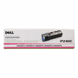 Dell P240C 1320C 2130 2135 Toner Cartridge (Magenta) in Retail Packaging
