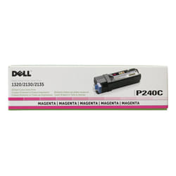 Dell P240C 1320C 2130 2135 Toner Cartridge (Magenta) in Retail Packaging