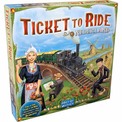Ticket to Ride Nederland Board Game EXPANSION - Train Route-Building Strategy Game  Fun Family Game for Kids & Adults  Ages 8 ...
