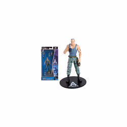 McFarlane Toys , Disney Avatar, 4-inch Miles Quaritch Avatar Movie Action Figure with 22 Moving Parts, Disney Toys Collectibl ...