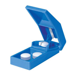 Apex Pill Splitter - Pill Cutter For Small Pills Thru Large Pills - Includes Long Lasting Double Beveled Stainless Steel Blade Splitter - Assorted Col