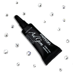 Mehron Makeup AdGem Adhesive with 30 Rhinestones  Rhinestone Glue  Latex-Free Eyelash Glue  Body Glue  Body Adhesive .17 fl oz (5 ml)