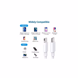 Apple USB-C to Lightning Cable 2M [Apple MFi Certified] 2Pack iPhone Fast Charging Cable Type C to Lightning Data Cord Compatible with iPhone