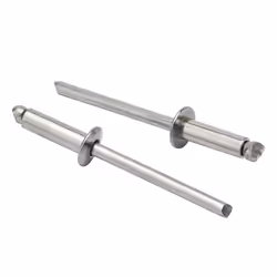 ISPINNER 50pcs 1/8 x 1/2 Stainless Steel Blind Rivets 3.2 x 12.7mm Pop Rivets Pack of 50