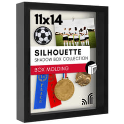 Americanflat 11x14 Shadow Box Frame with Shatter-Resistant Glass - Silhouette Collection - Large Shadow Box Display Case for Tabletop and Wall Display
