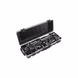 SKB Rail Pack Utility Case without Foam, Hard case, Foam, Black, Silver, Any brand, Monochromatic, Black