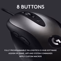 Logitech MX518 Gaming-Grade Optical Mouse PC Mouse, PC/Mac, 2 Ways