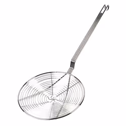 Thunder Group Nickel Plated Spiral Wire Skimmer  9-Inch