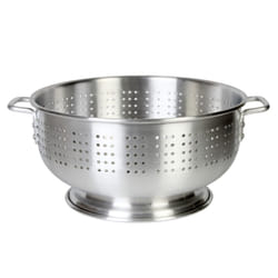 Thunder Group   8 Quart Heavy Duty Aluminum Colander  Commercial Pasta Strainer
