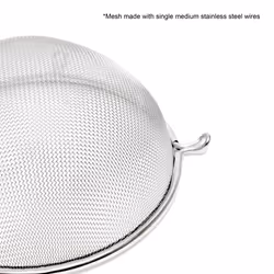 Thunder Group 6Inch Single Mesh Strainer  Medium