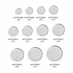 Thunder Group Aluminum Pizza Tray, 18 Inch, Coupe