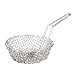 Excellant? 8-Inch Round Nickel Plated Culinary Basket  Coarse Mesh