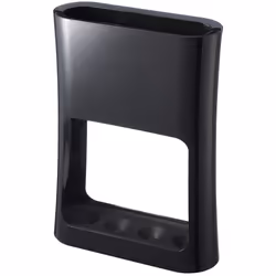 Yamazaki Home Oval Umbrella Stand - Holder for Umbrellas & Walking Canes ABS Plastic One Size Black