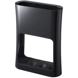 Yamazaki Home Oval Umbrella Stand - Holder for Umbrellas & Walking Canes ABS Plastic One Size Black