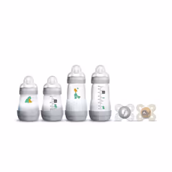 MAM Feed & Soothe Bottle & Pacifier Gift Set  Unisex  0+ Months  6-Count
