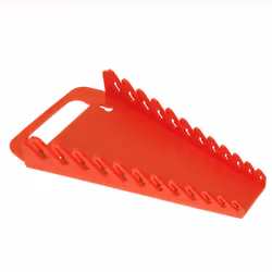 Ernst Manufacturing 5015 Gripper Wrench Organizer with Ergonomic Design Holds 12 Wrenches Red