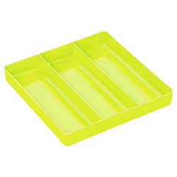 Ernst Manufacturing Toolbox Tray: High Visibility Stackable Organizer Tray with 3 Compartments - Ideal for Trades  Mechanics  ...