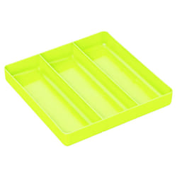 Ernst Manufacturing Toolbox Tray: High Visibility Stackable Organizer Tray with 3 Compartments - Ideal for Trades  Mechanics  Electricians  Plumbers