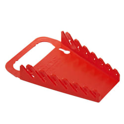 Ernst Manufacturing 5080 7-Wrench Gripper Portable Wrench Organizer - Easy Single-Handed Operation  Fits 1/4"""" to 5/8"""" & 6-12 mm  Red