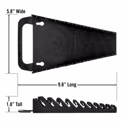 ERNST 5087 Gripper Wrench Organizer  11 Tool  Black