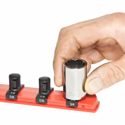 Ernst 8425 13" Socket Organiser with 11 1/2" Twist Lock Clips Black
