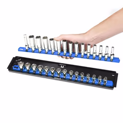 Ernst 8456 3/8" Socket BossÂ® Organiser 2-Rail Twist Lock 18" Blue