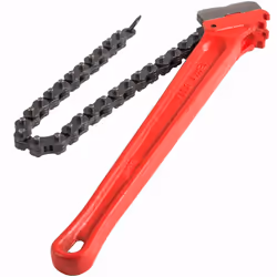Mophorn Heavy Duty Oil Filter Chain Wrench, 36 inch, Double-Jaw & Anti-Skip Teeth, Ergonomic Handle, Rustproof Chain 30 inch