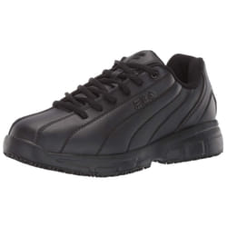 Fila mens Memory Niteshift Slip Resistant Work Food Service Shoe  Black  105 US