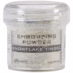 Ranger EPJ-37453 Embossing Powder  1-Ounce Jar  Snowflake Tinsel