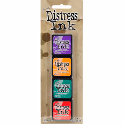 Tim Holtz Distress Mini Ink Pads 4/Pkg-Kit 15