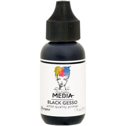 Dina Wakley Media Gesso 1oz Tube-Black