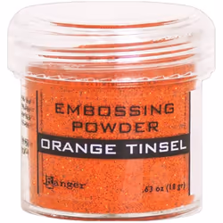Ranger Tinsel embossing powder zzzzs Orange