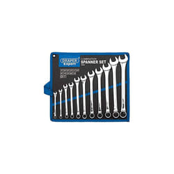 Draper Expert 11 Piece HI - TORQ Combination Spanner Set - 29546 - Imperial Chrome Plated Tool Kit