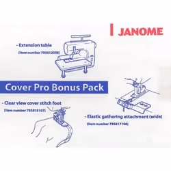 Janome CoverPro Bonus Pack for 1000CPX / 2000CPX