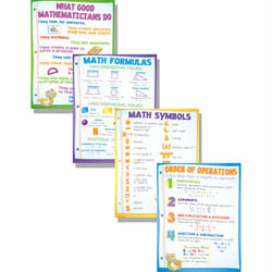 McDonald Publishing Math Basics Teaching Poster Set (P130)  17 x 22 Inch