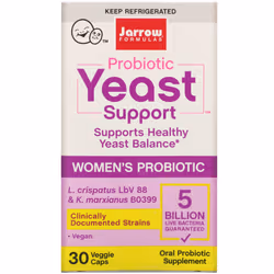 Jarrow Formulas, Probiotic Yeast Support, WomenâÂÂs Probiotic, 5 Billion, 30 Veggie Caps