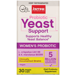 Jarrow Formulas, Probiotic Yeast Support, WomenÃ¢ÂÂs Probiotic, 5 Billion, 30 Veggie Caps