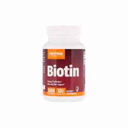 Jarrow Formulas, Biotin, 5,000 mcg, 100 Veggie Capsules