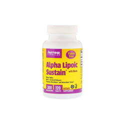 Jarrow Formulas, Alpha Lipoic Sustain, with Biotin, 300 mg, 120 Tablets