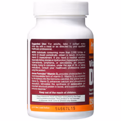 Jarrow Formulas, Vitamin D3, 2500 IU, 100 Softgels