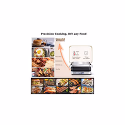 AMZCHEF 4-IN-1 Machine (Electric Grill, Griddle, Panini Presse, Waffle Maker) - 2000W Health Grill