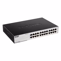 D-Link GO-SW-24G Unmanaged L2 Gigabit Ethernet (10/100/1000) 1U Black