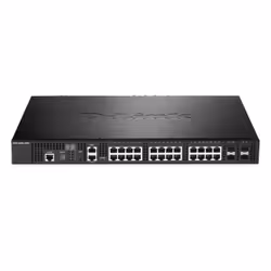 D-Link DXS-3400-24TC network switch Managed L3 Gigabit Ethernet (10/100/1000) 1U Black