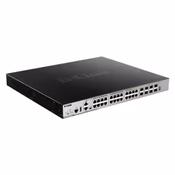 D-Link DGS-3630-28PC/SI, Managed, L3, Gigabit Ethernet (10/100/1000), Full duplex, Power over Ethernet (PoE), Rack mounting