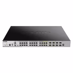 D-Link DGS-3630-28PC/SI network switch Managed L3 Gigabit Ethernet (10/100/1000) Power over Ethernet (PoE) Black, Grey