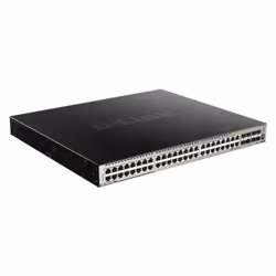 D-Link DGS-3630-52PC/SI - 48 port Gigabit PoE Layer 3 Stackable Managed Gigabit (370w), Managed, L3, Gigabit Ethernet (10/100 ...