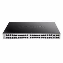 D-Link DGS-3130-54PS Managed L3 Gigabit Ethernet (10/100/1000) Power over Ethernet (PoE) Black, Grey
