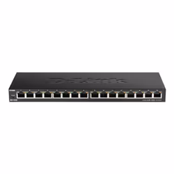 D-Link DGS-1016S Unmanaged Gigabit Ethernet (10/100/1000) Black - Additional view 2