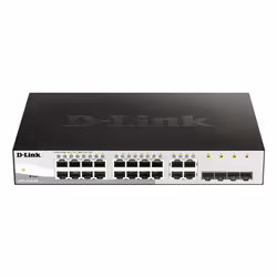 D-Link DGS-1210-20, Managed, L2, Gigabit Ethernet (10/100/1000), Full duplex, Rack mounting, 1U