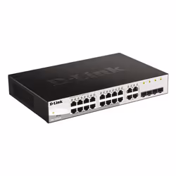 D-Link DGS-1210-20 Managed L2 Gigabit Ethernet (10/100/1000) 1U Black
